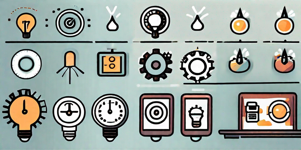 Several different types of software icons