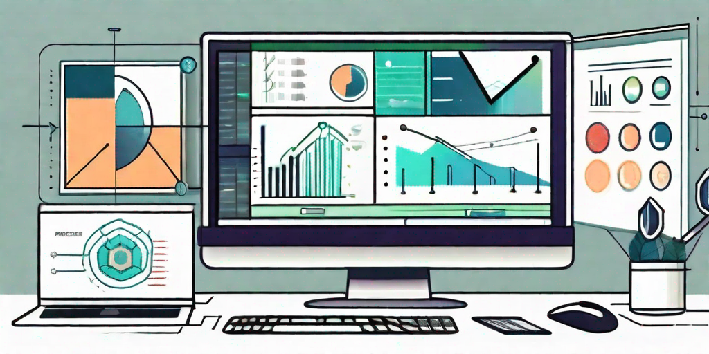 A computer screen displaying various project management tools and charts