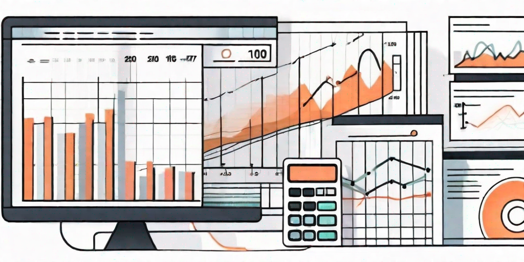 A digital dashboard displaying various graphs and charts related to project management and budget allocation