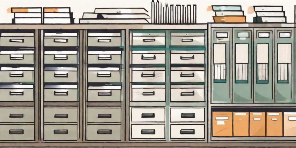 A neatly organized digital filing system symbolizing document management