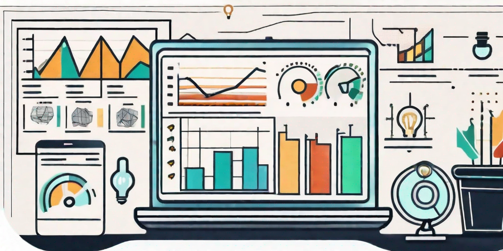 A computer screen displaying various charts and graphs