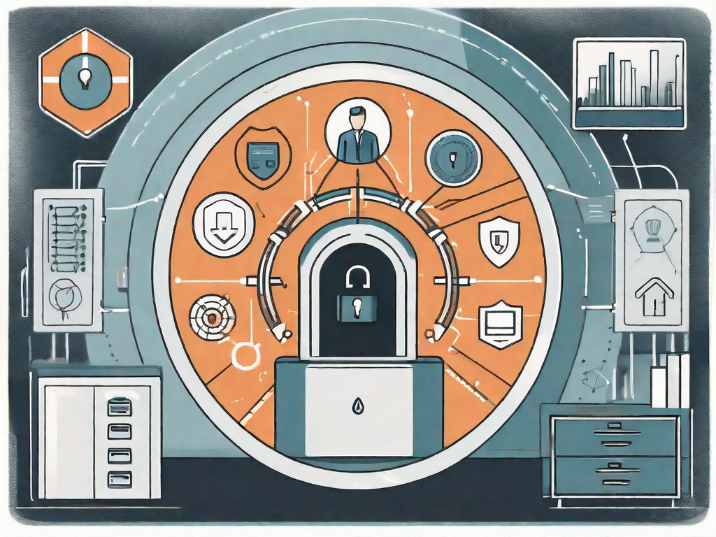 A secure vault symbolizing data protection