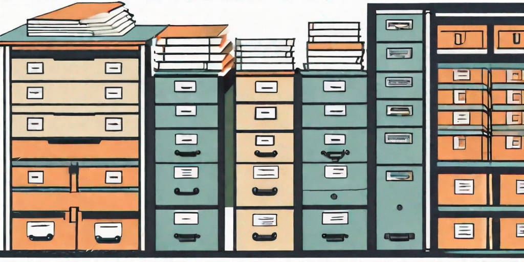 A well-organized filing cabinet with clearly labeled folders