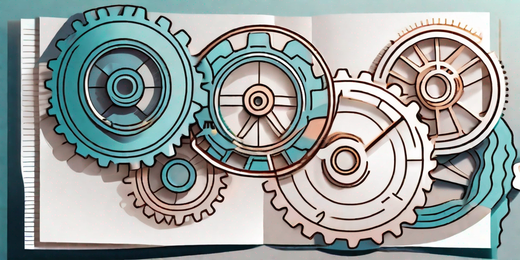 Several interconnected gears