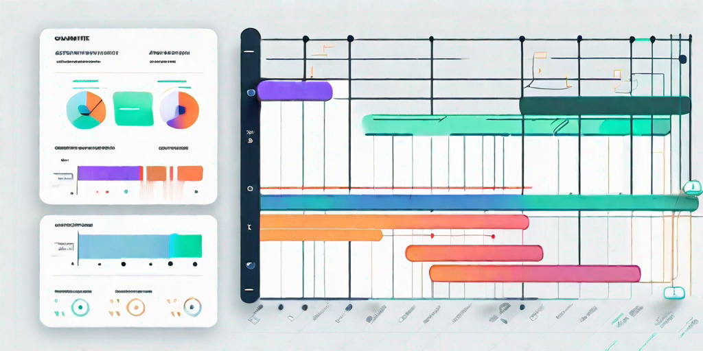 A dynamic gantt chart platform with various interactive features such as color-coded tasks