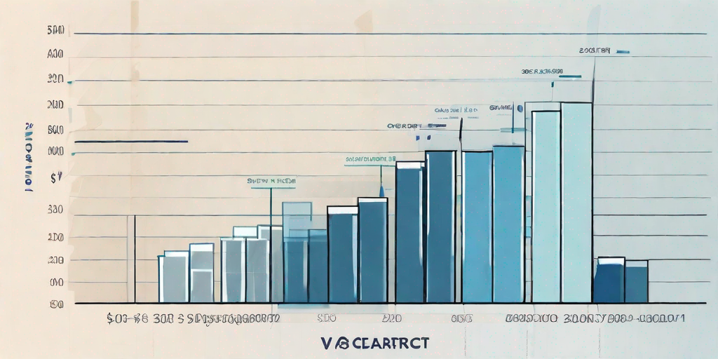 A bar chart showing the planned value (pv) in the context of earned value management