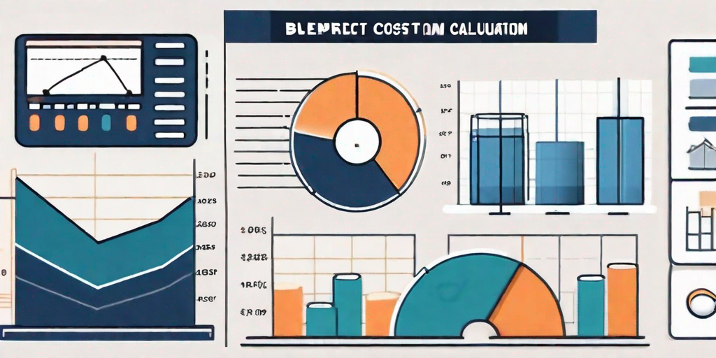 A pie chart and a bar graph representing different project costs