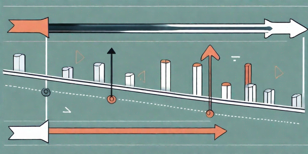 A timeline with various overlapping bars