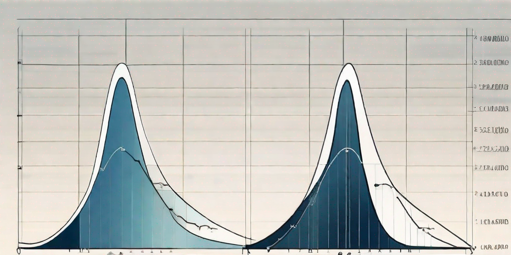 A pair of bell curves representing a standard distribution