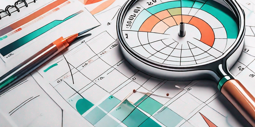 A calendar with different colored markers indicating variance