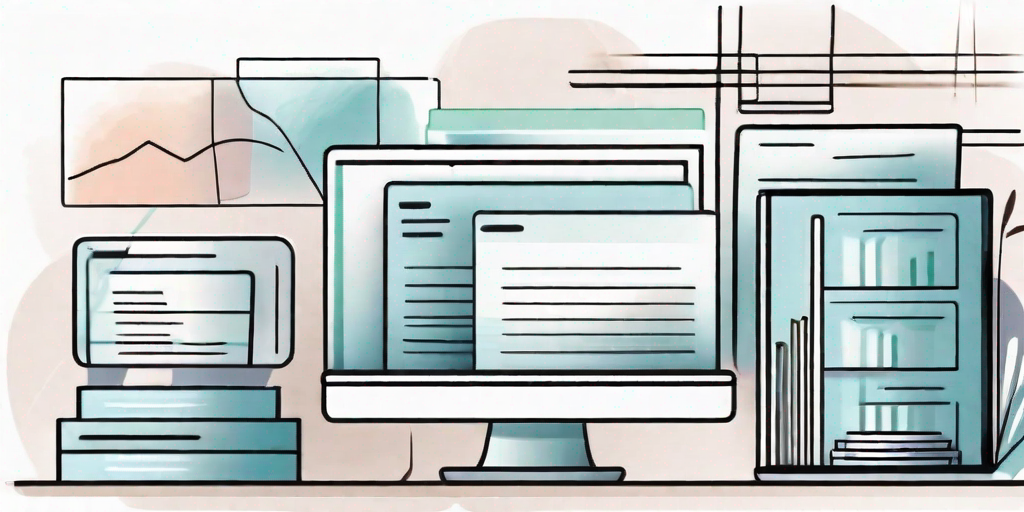 A digital interface showcasing various creative files being organized and streamlined through a document management system