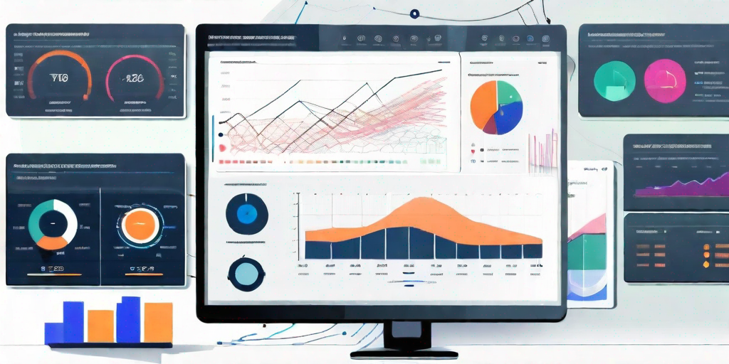 A dynamic project management dashboard on a computer screen