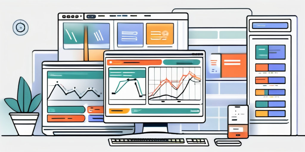 A computer screen displaying a neatly organized project management dashboard