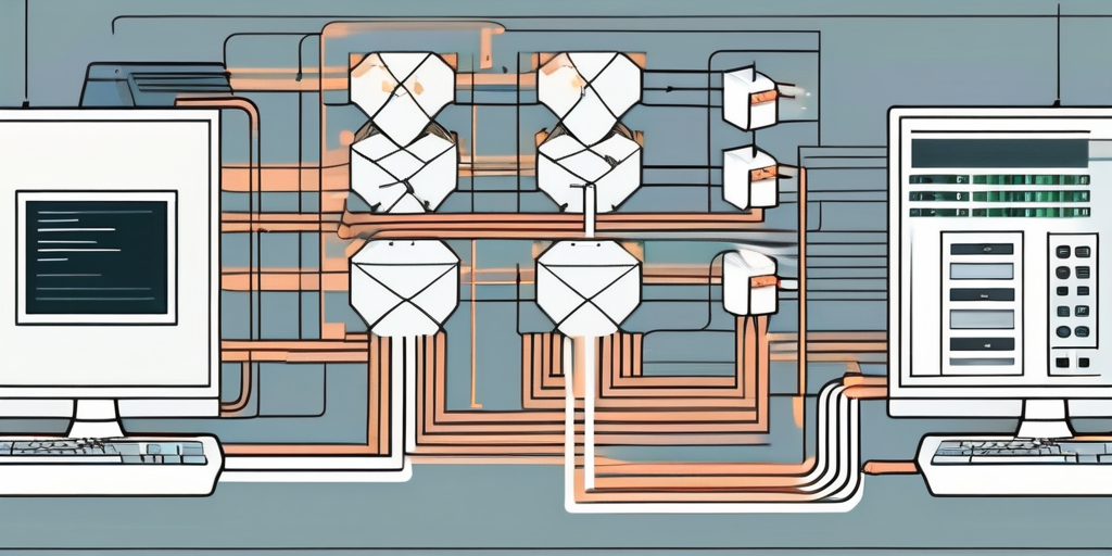 A computer system with various interconnected modules