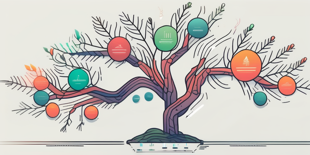 A tree-like structure representing different branches of software development