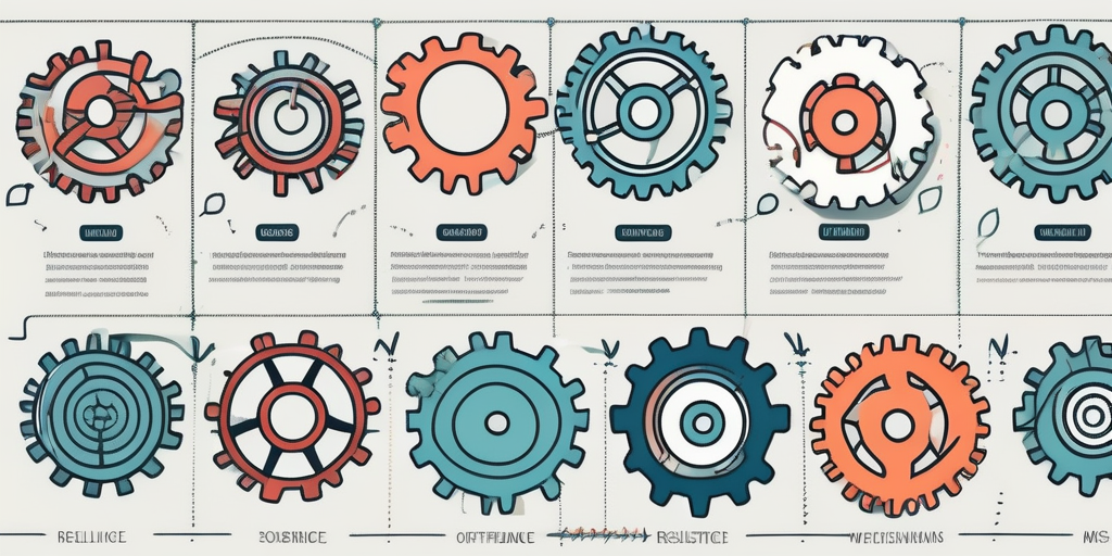 Various interconnected gears