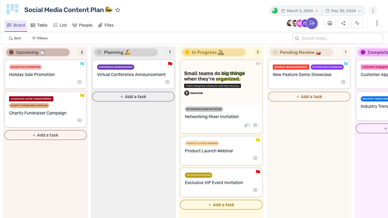 social media content plan