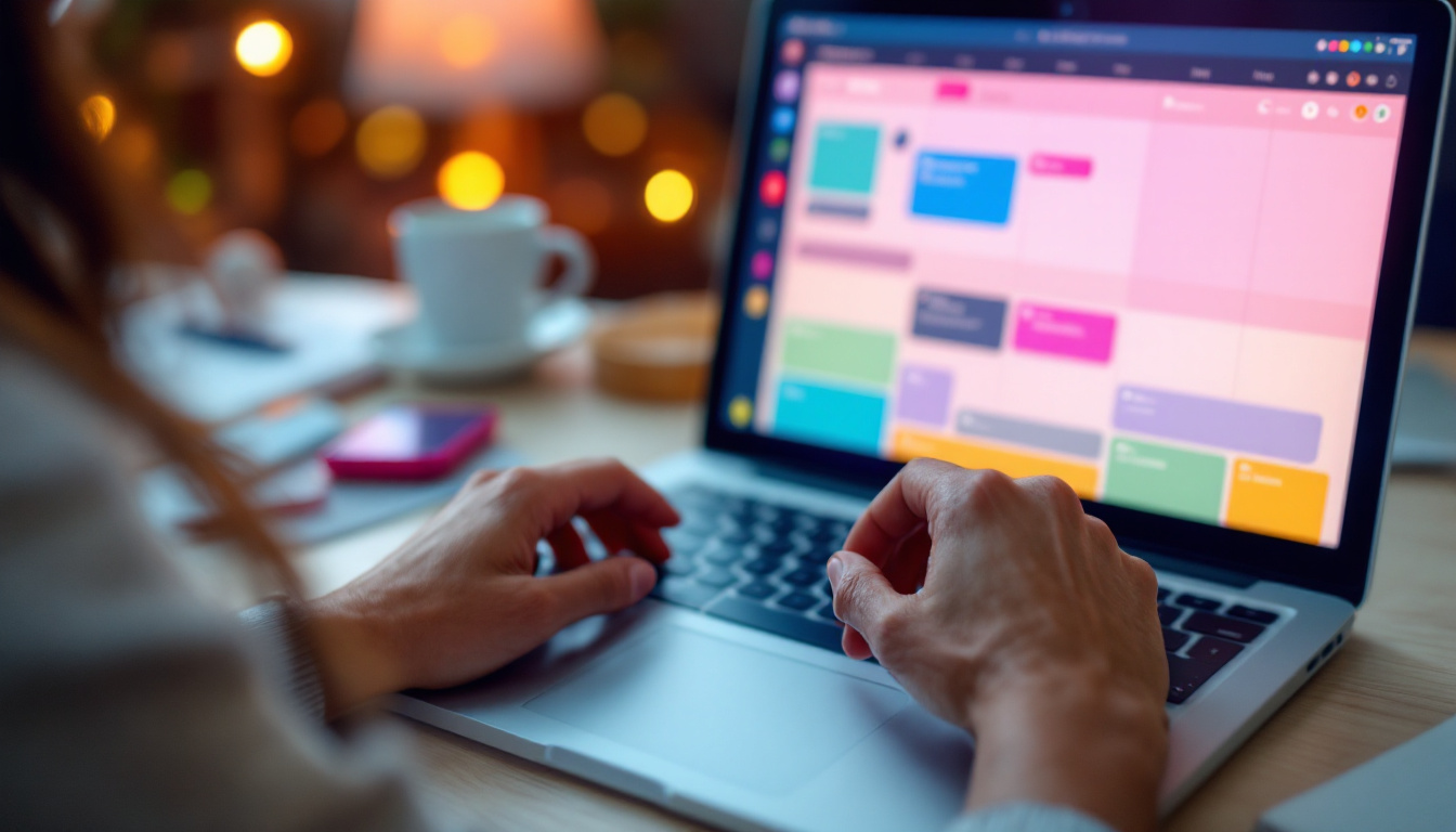 A photograph of a person seamlessly integrating their digital calendar with various apps on a laptop or smartphone